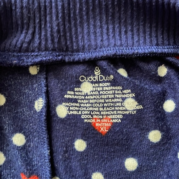 Cuddl Duds® Sz XL Knit 3/4 Sleeve Pajama Top & Banded Pajama Jogger Pants - Picture 15 of 16
